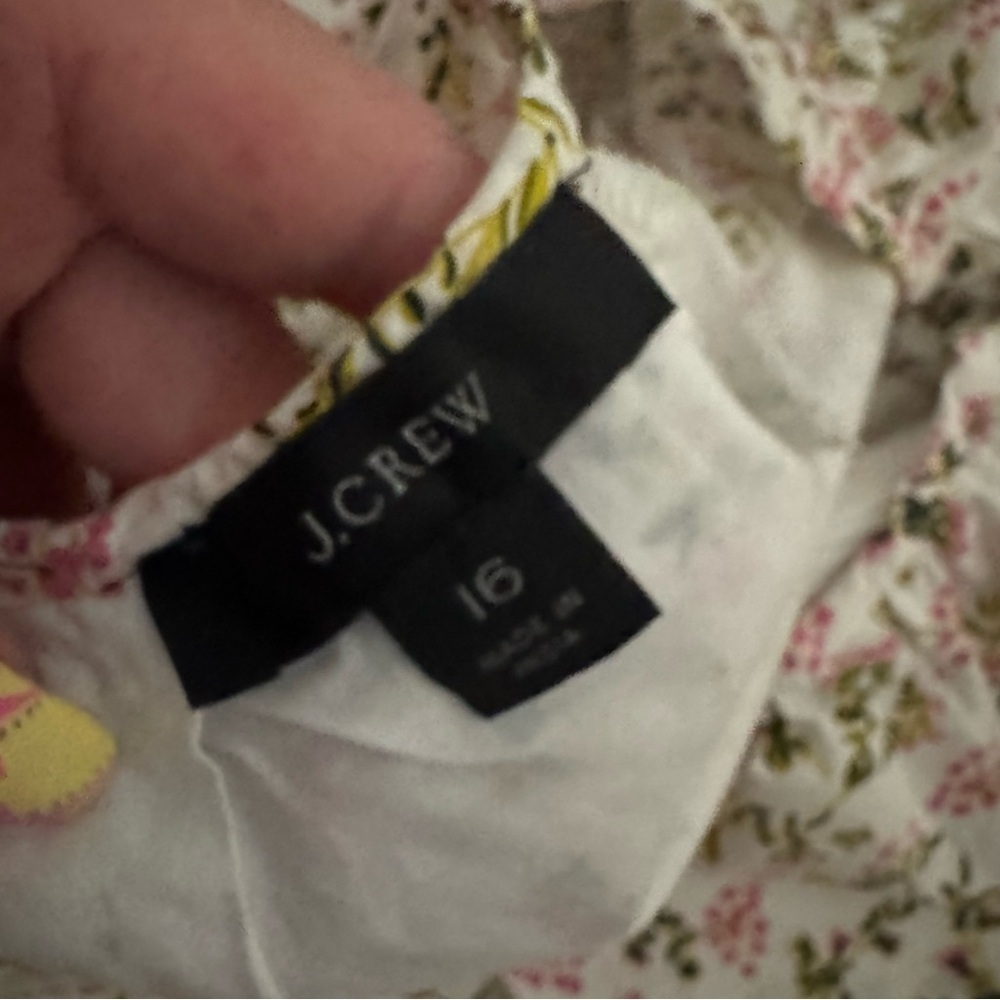 J.Crew Women's Side-Cutout Cotton Poplin Dress in Meadow Floral Size 16 - Picture 4 of 6